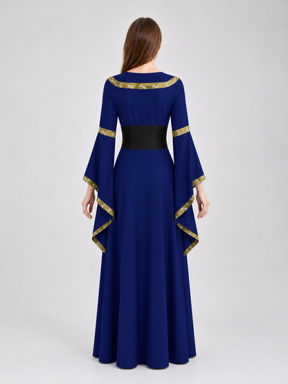 Medieval Fantasy Hooded Dress
