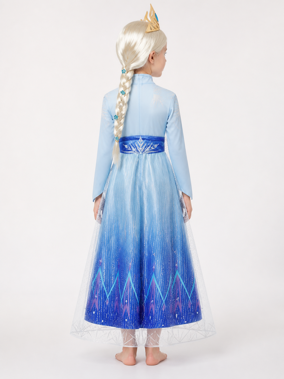 Princess Costume, Blue and White, for Cosplay back view