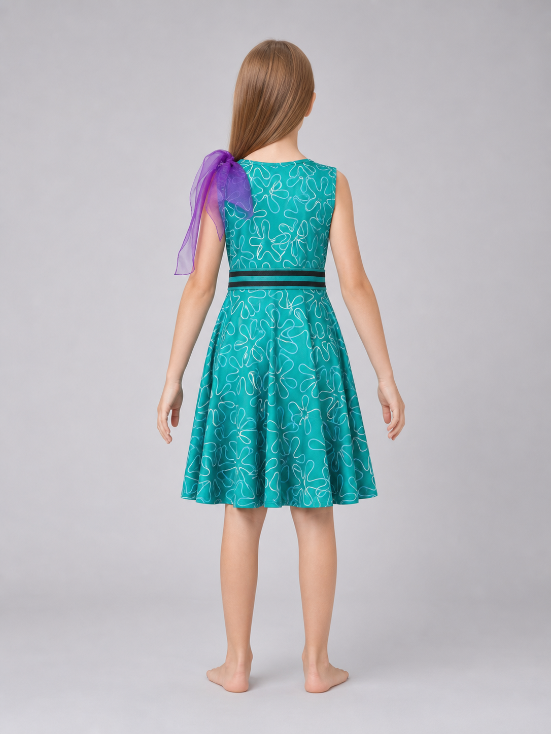 Inside Out 2 Cosplay Dress with Belt and Scarf