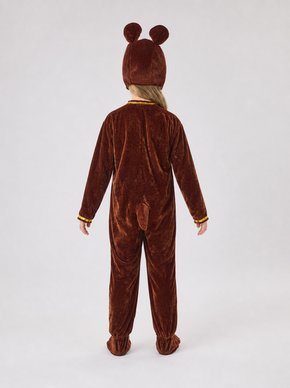 Bear Carnival Costume: Hooded Jumpsuit