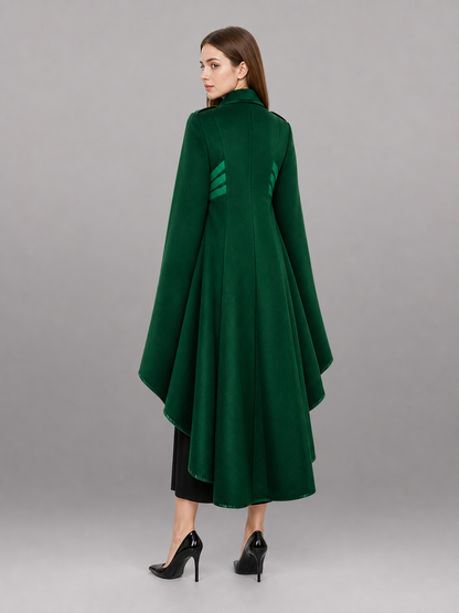 Green Carnival Cloak with Black Inserts