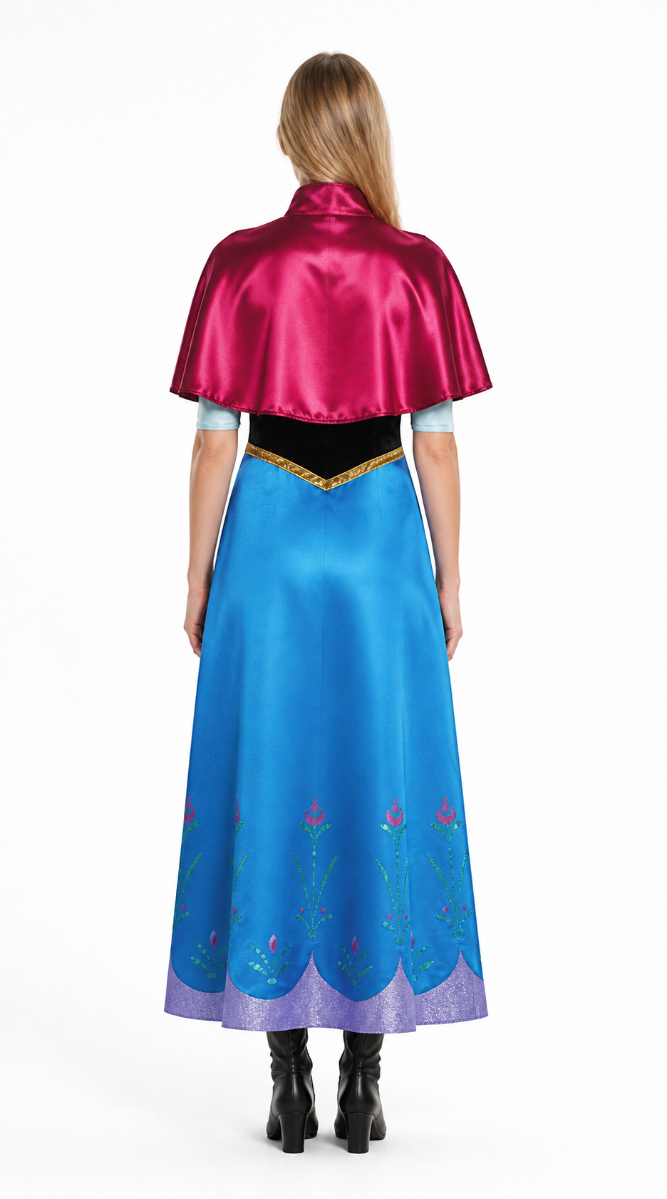 Halloween Costume Dress with Cape back view