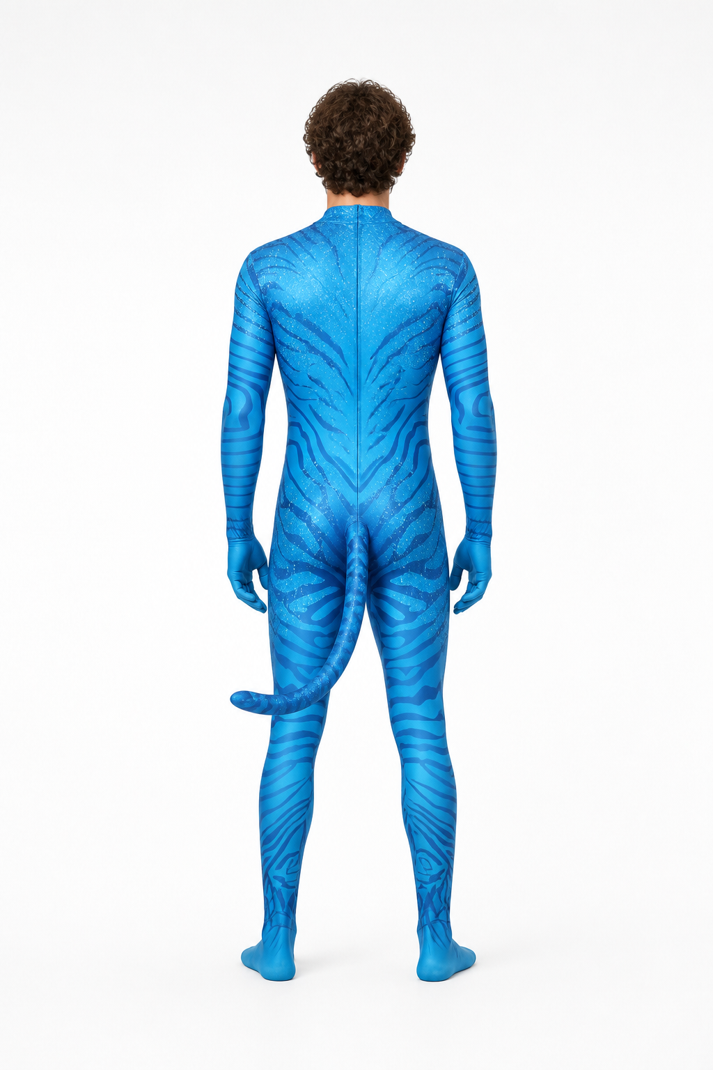 Avatar Cosplay Jumpsuit with Tail back view