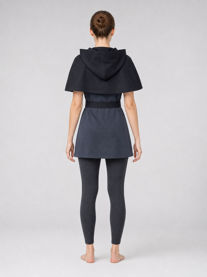 Amity Cosplay Dress with Hood and Wide Belt
