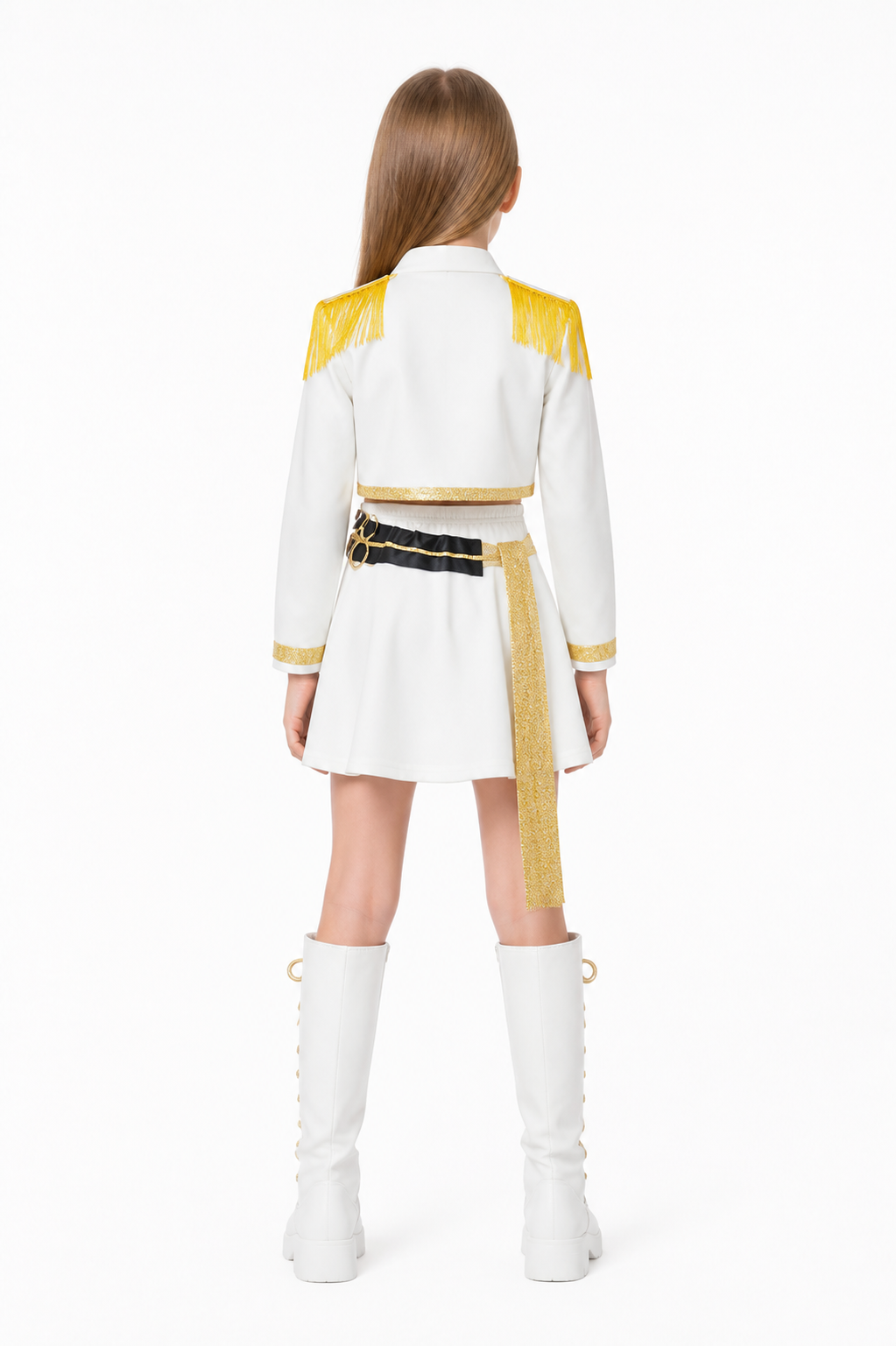 Children's Stage Costume with Gold Details back view