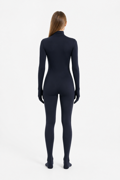 Jumpsuit with Covered Hands and Feet, Dark Blue