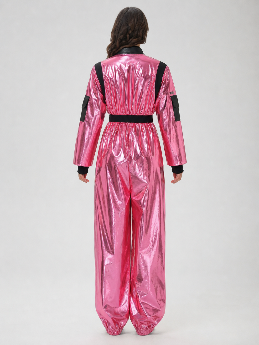 Pink Space Jumpsuit with NASA Patches