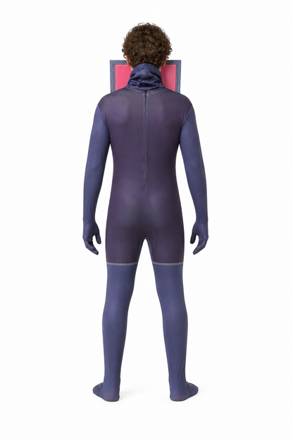 TV Man Cosplay Jumpsuit back view