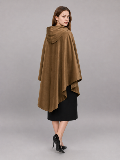 Brown Hooded Costume Cloak
