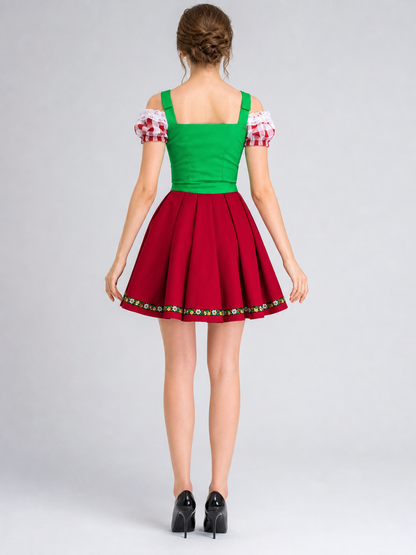 Alpine-Style National Costume with Corset