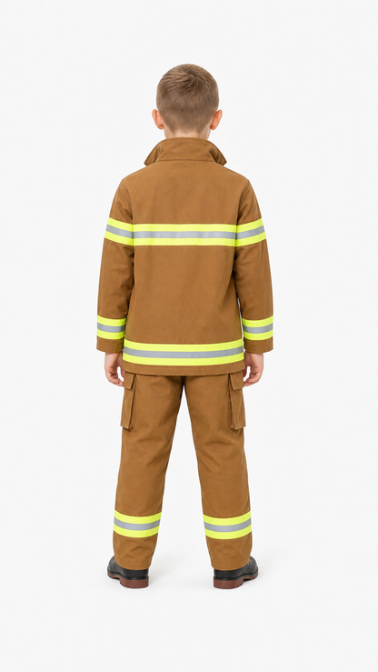Children’s Firefighter Costume with Reflective Stripes