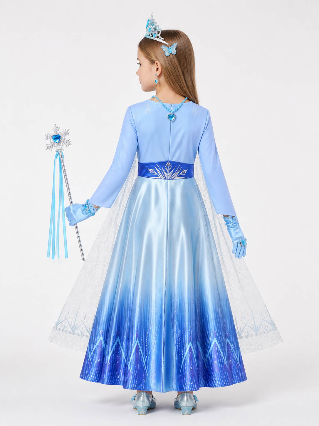 Snow Queen Halloween Carnival Costume back view