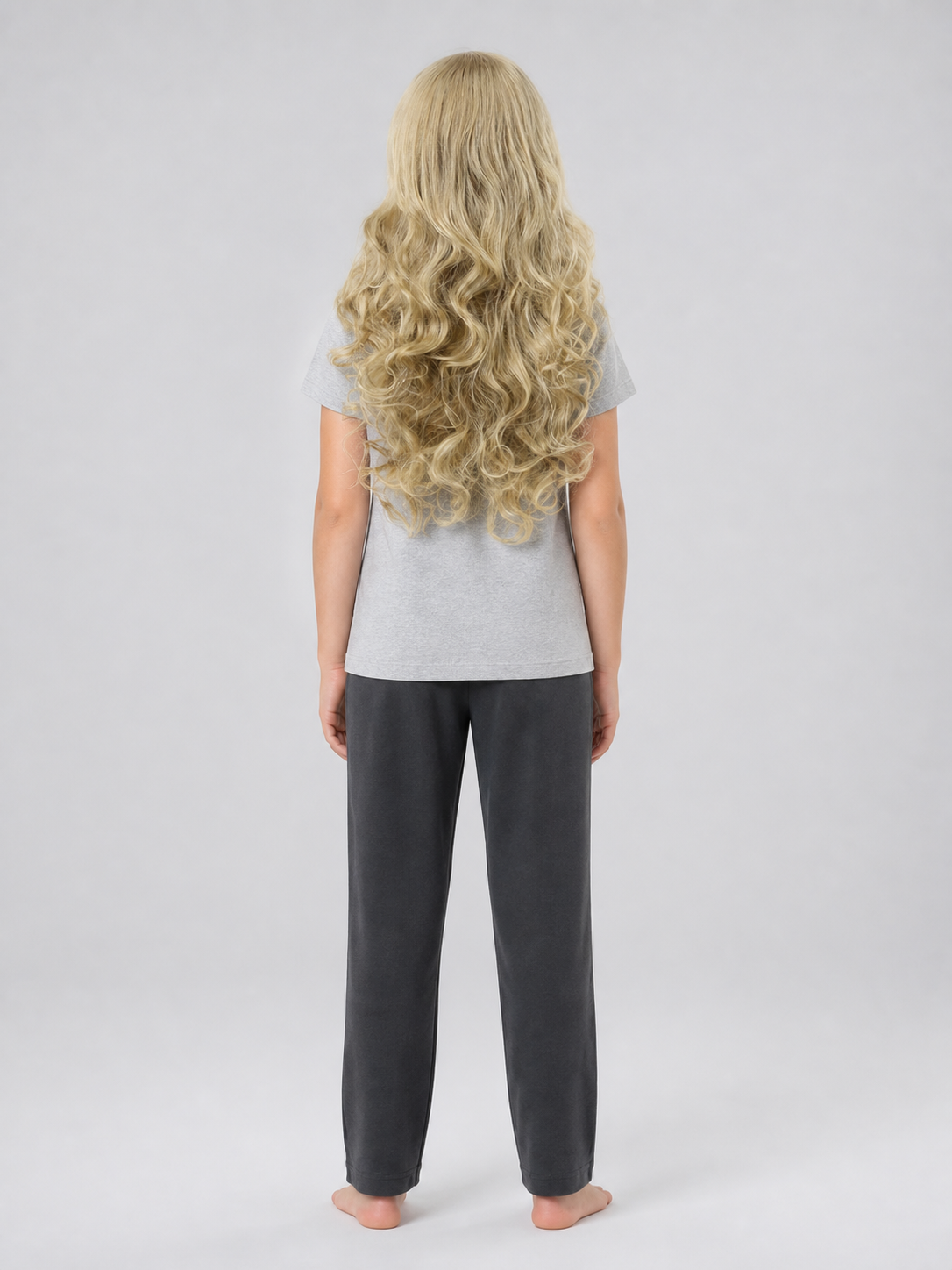 Light-Golden Carnival Wig for Halloween and Cosplay back view