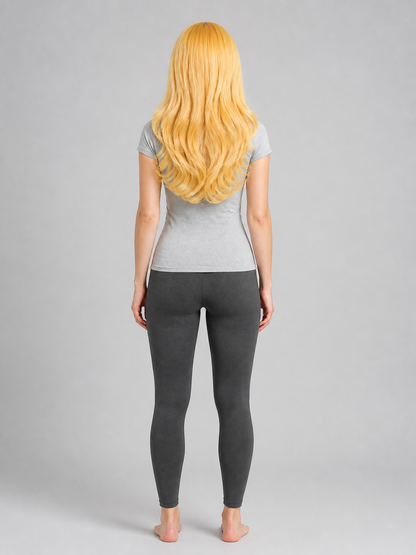 Golden Carnival Wig for Halloween and Cosplay back view