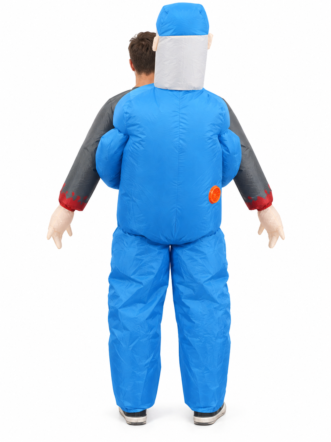 Inflatable Costume with Medical Theme and Figure on the Back
