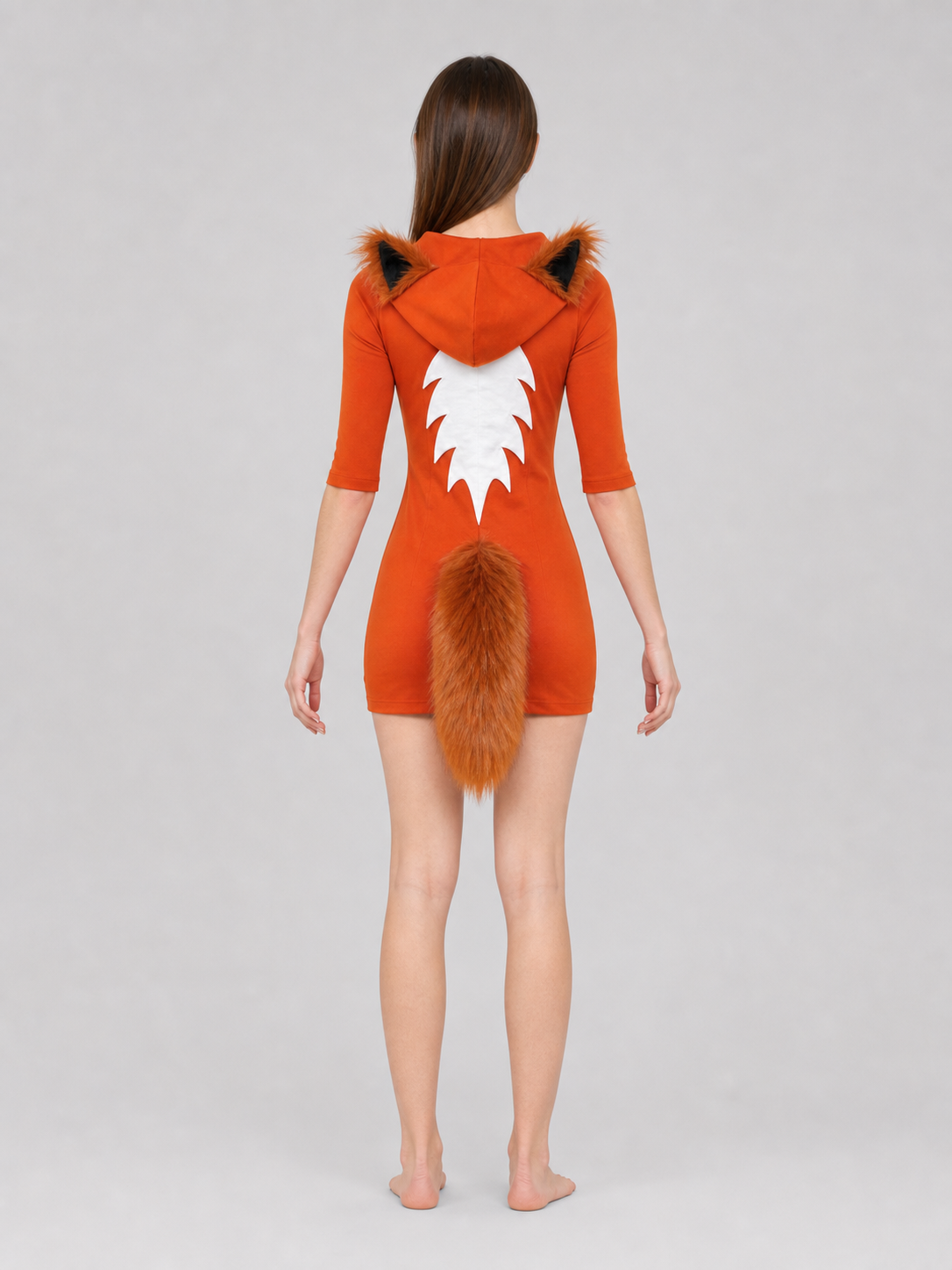 Fox Hooded Dress Costume for Cosplay and Halloween
