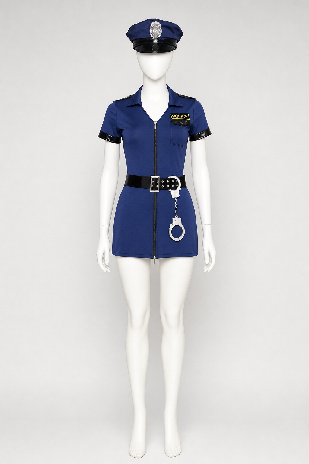 Police Costume with Shorts for Halloween Cosplay