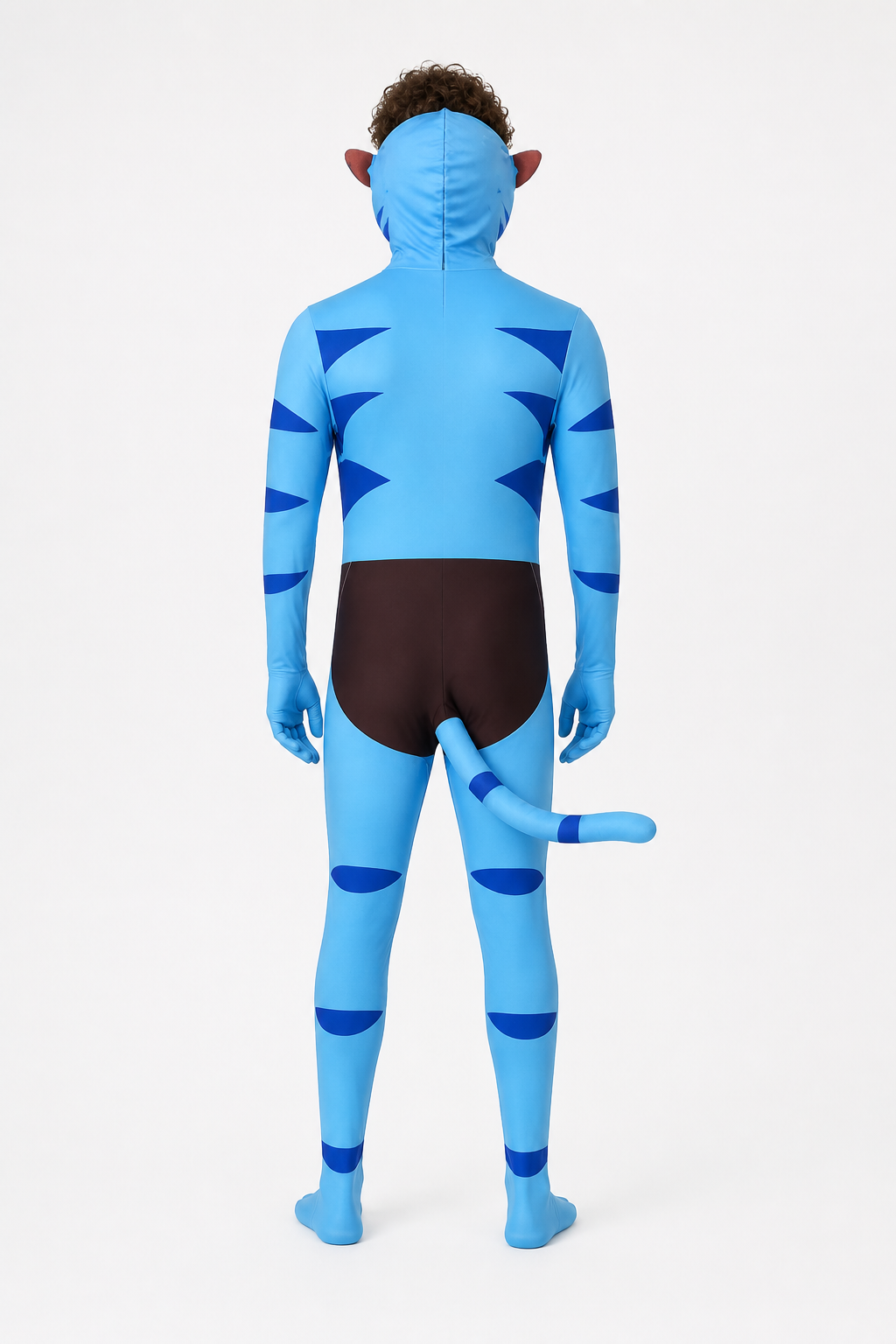 Alien Character Costume, Jumpsuit with Tail back view