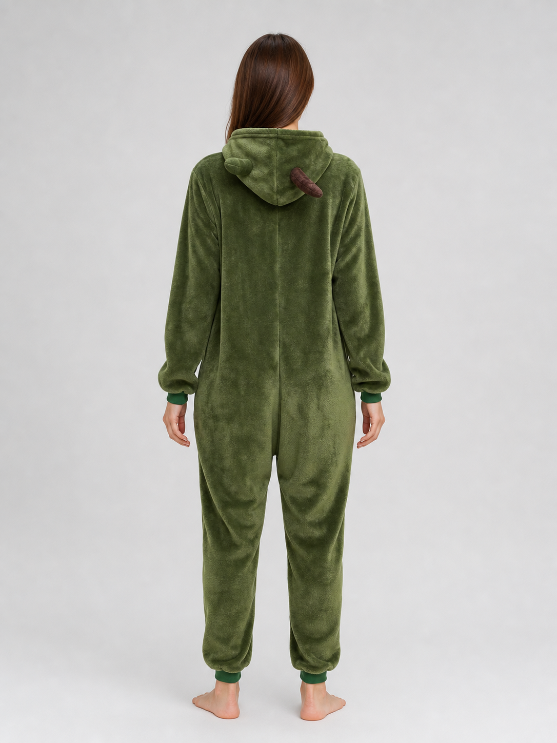 Avocado Hooded Costume Jumpsuit
