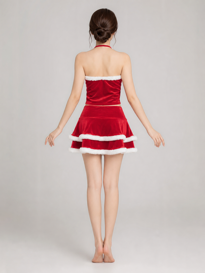 Christmas Cosplay Costume: Top and Skirt