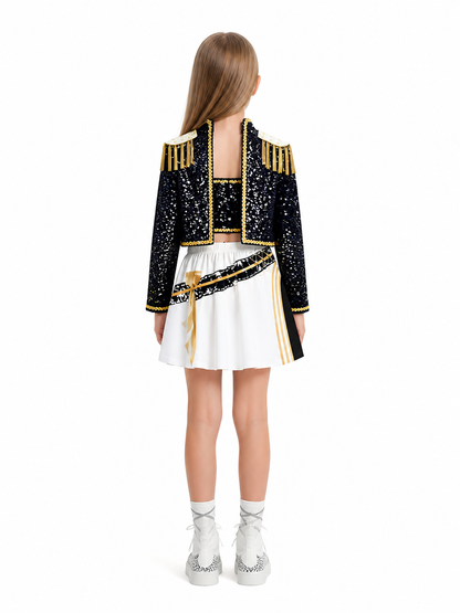 Glitter Halloween Cosplay Set back view