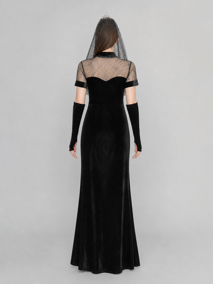 Mavis Cosplay Dress with Headpiece and Arm Cuffs