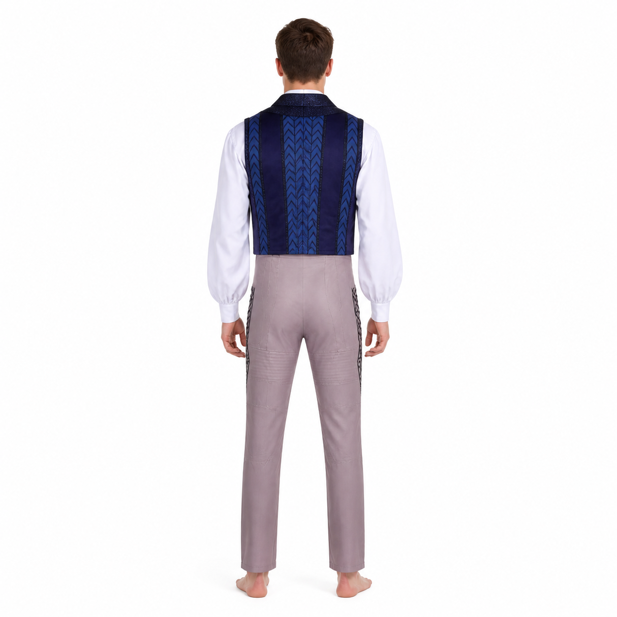 Star Wars Cosplay Costume: Vest, Shirt, and Pants back view