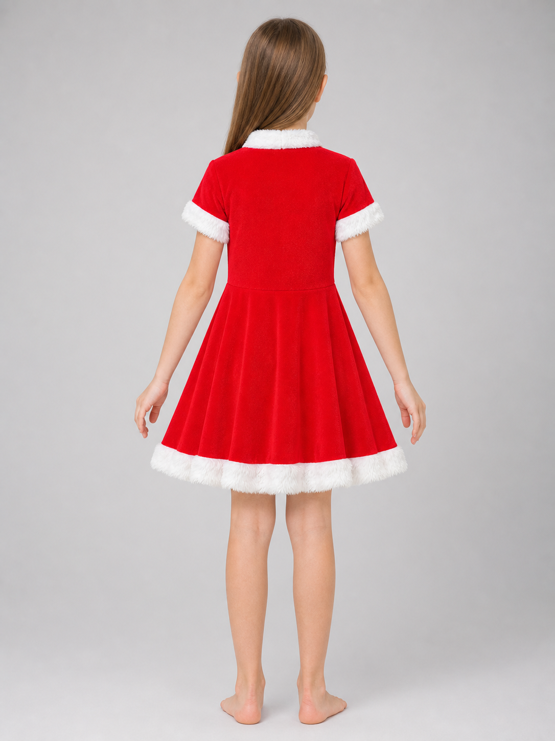 Children's Red Chinese-Style Holiday Dress