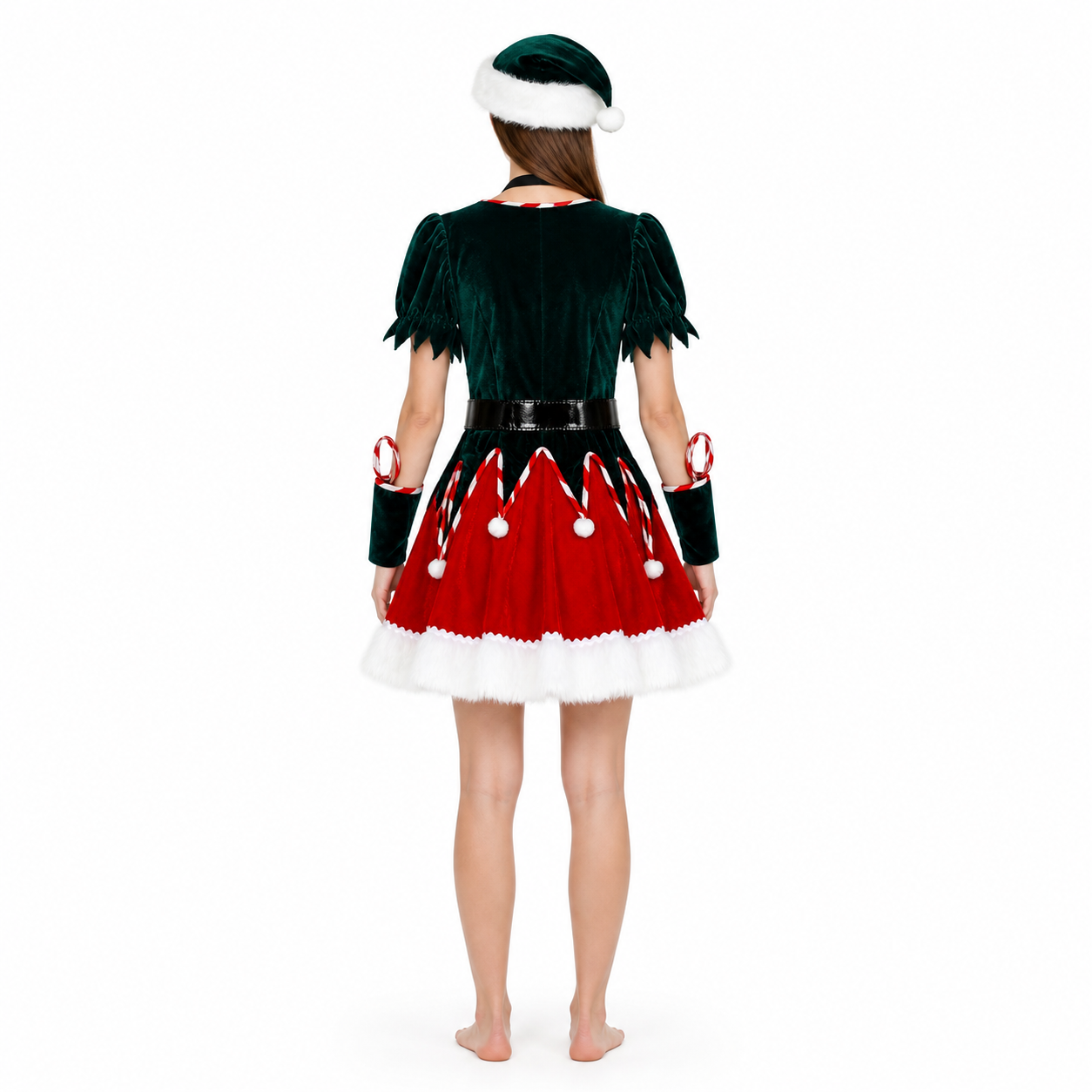 New Year's Costume: Dress, Hat, and Arm Warmers