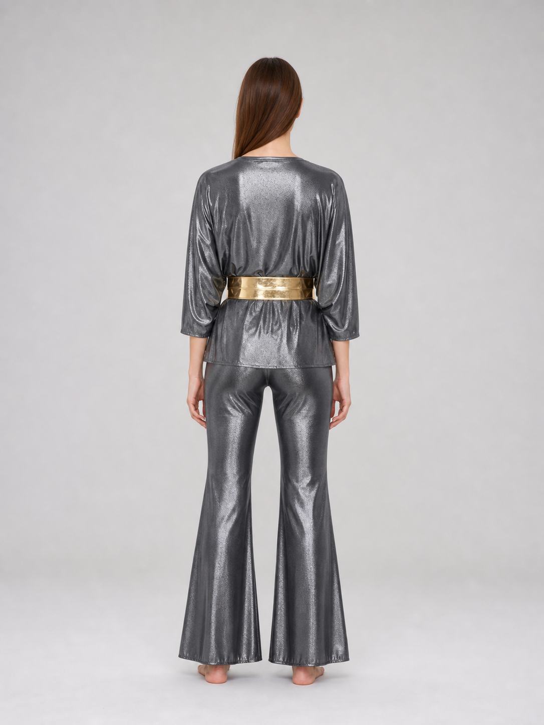 70s Retro Disco Costume: Top, Pants, and Belt