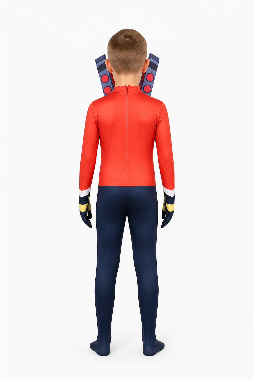 Fitted Skibidi Toilet TV-Head Jumpsuit back view