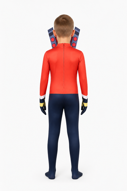 Fitted Skibidi Toilet TV-Head Jumpsuit back view