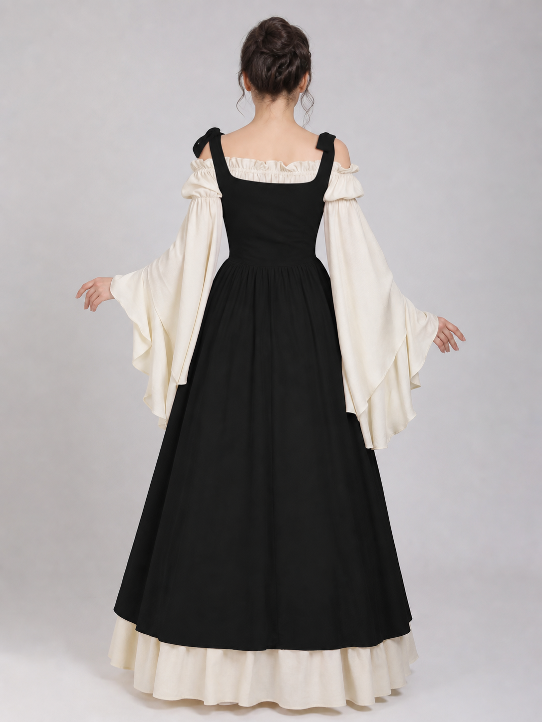 Gothic Costume in Medieval Style, Black