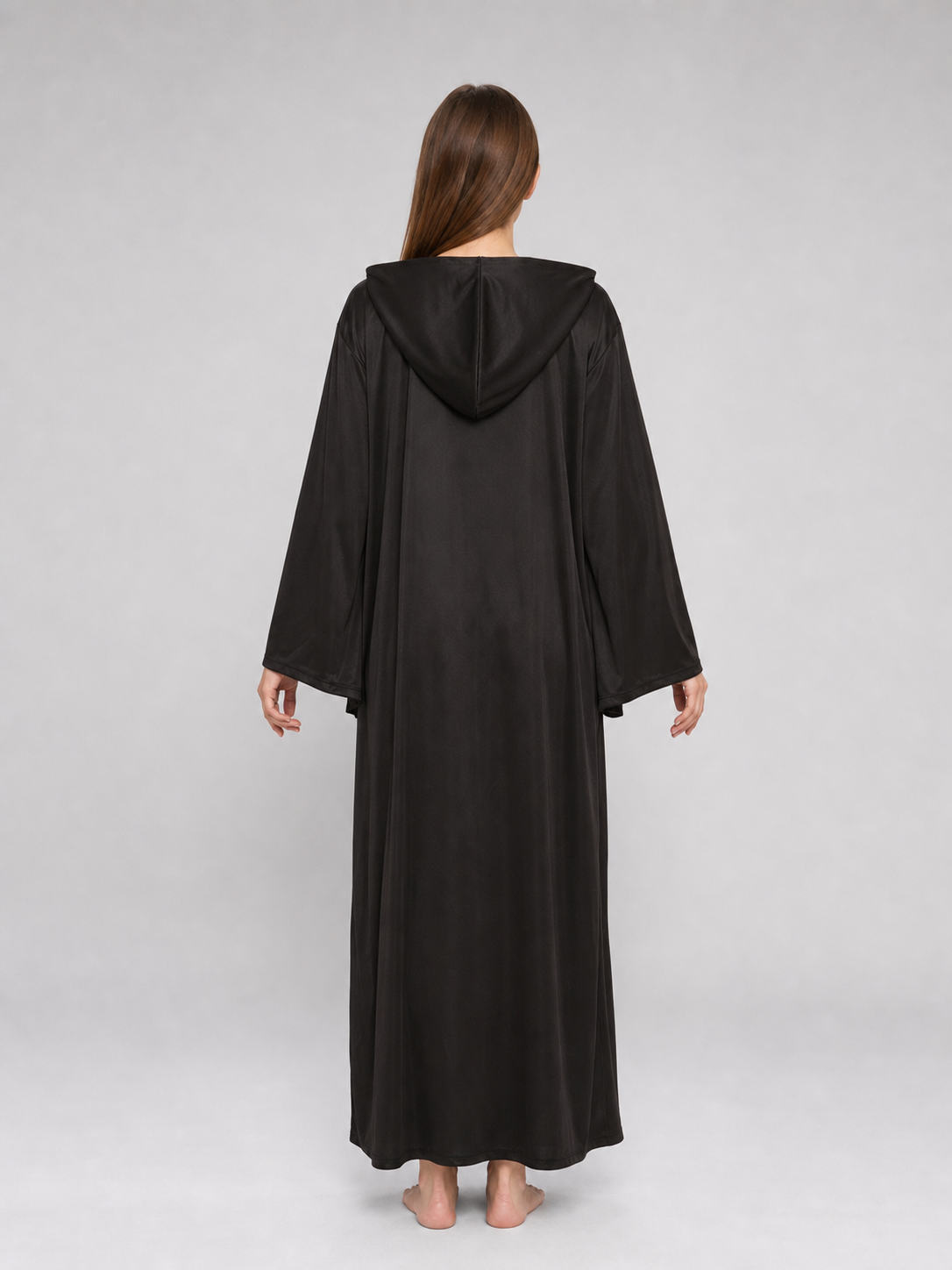 Black Hooded Cloak for Halloween and Cosplay