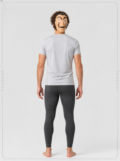 Carnival Mask with Mustache and Eyebrows for Cosplay back view