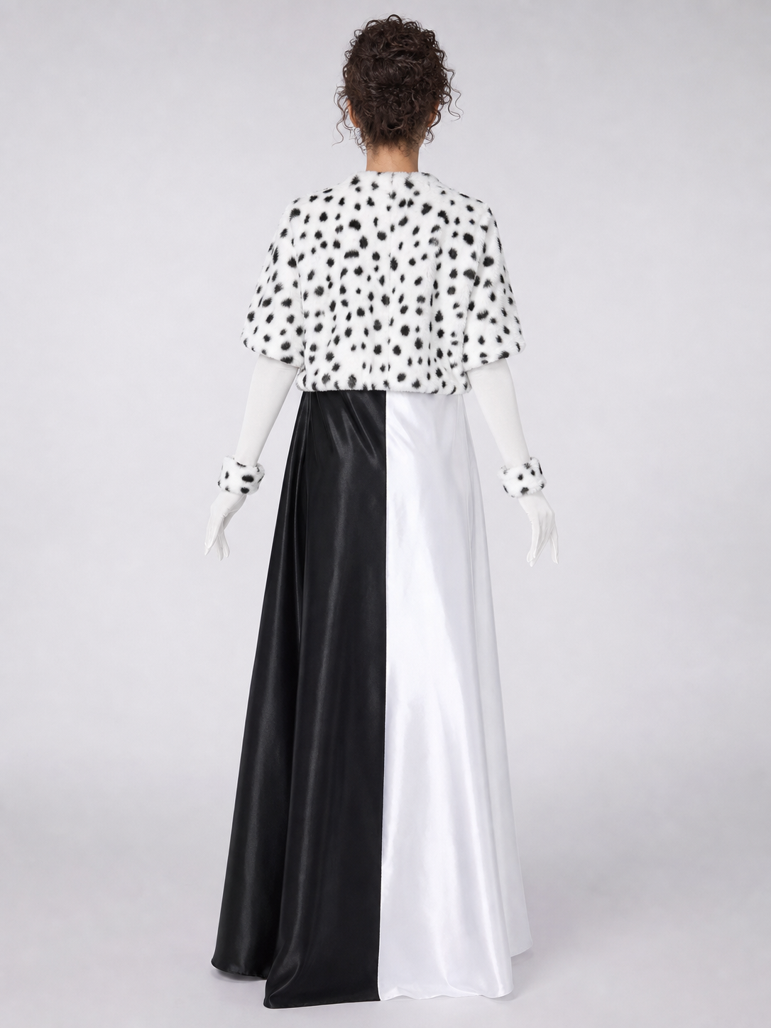 Cruella Cosplay Costume: Dress and Jacket