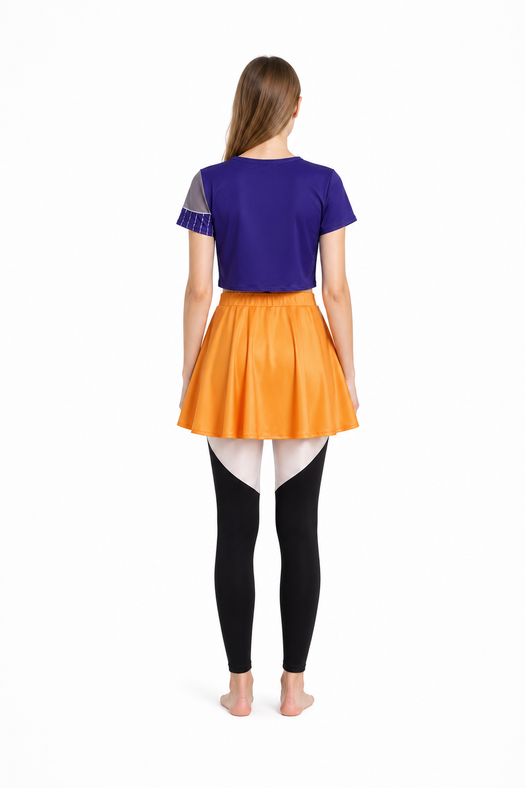 Children's Stage Costume with Skirt-Shorts back view