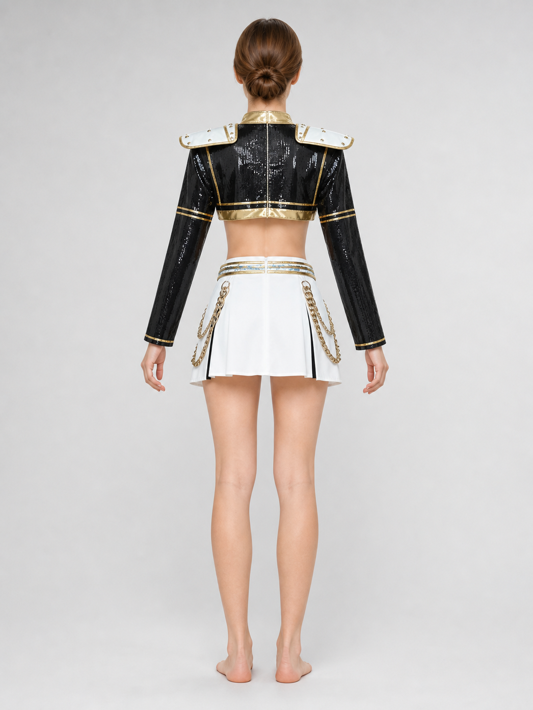 Zoe Black and Gold Stage Cosplay Costume