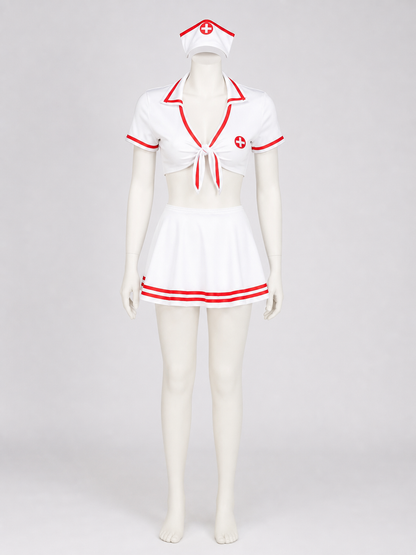 Medical Cosplay Costume with Red Crosses