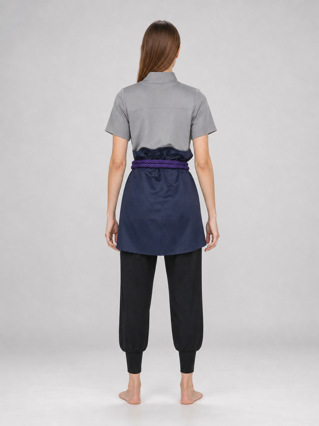Sasuke Uchiha Cosplay Costume: Top and Pants
