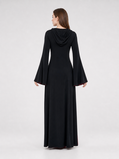 Long Gothic Hooded Costume Dress