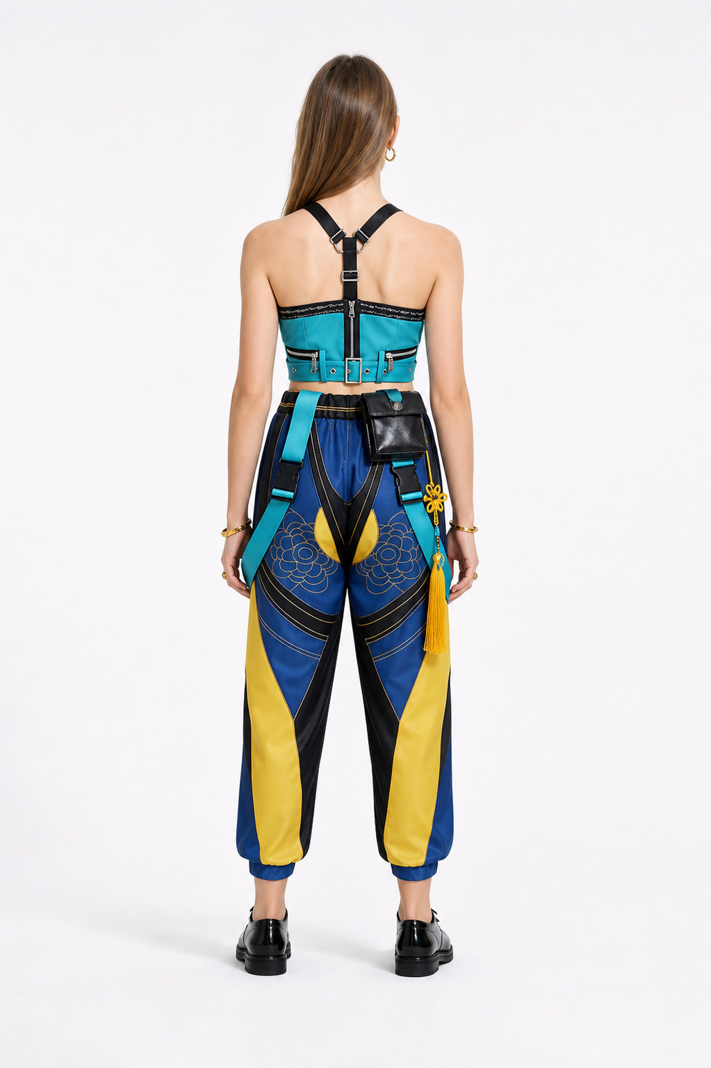 Zoe Cosplay Costume, Accessory Set back view