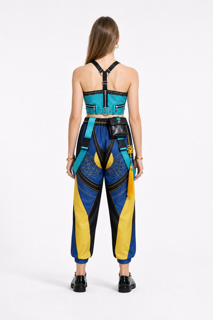 Zoe Cosplay Costume, Accessory Set back view
