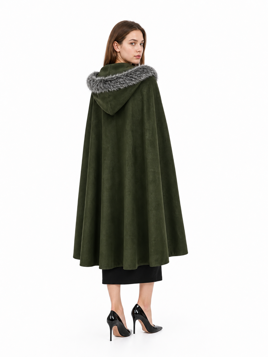 Green Hooded Costume Cloak for Cosplay