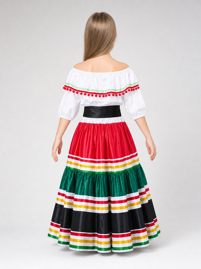 Mexican-Style Folk Dress for Celebrations