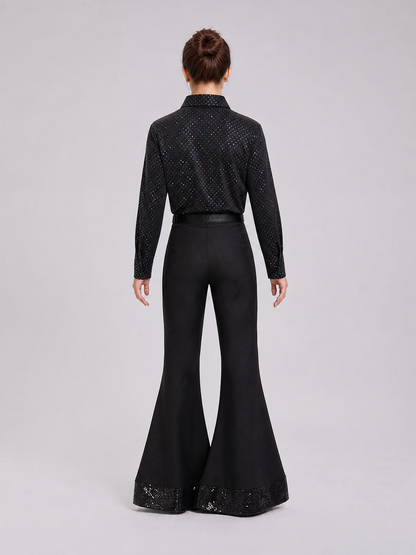 Retro Costume with Shirt and Flared Pants