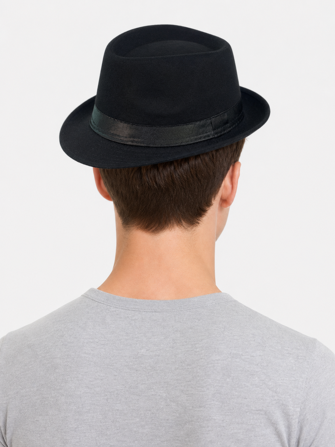 Carnival Fedora Hat with a Black Ribbon