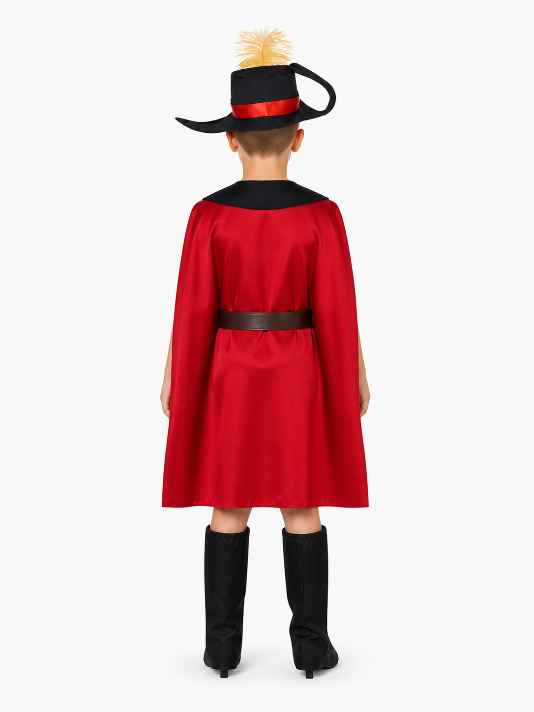 Puss in Boots Costume with Cape and Hat back view