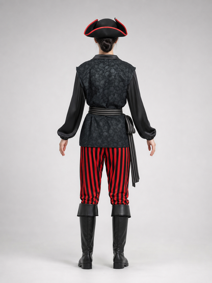Pirate Costume with Hat and Eye Patch