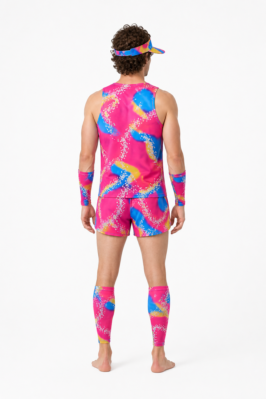 Cosplay Costume with Jacket, Shorts, and Hat back view